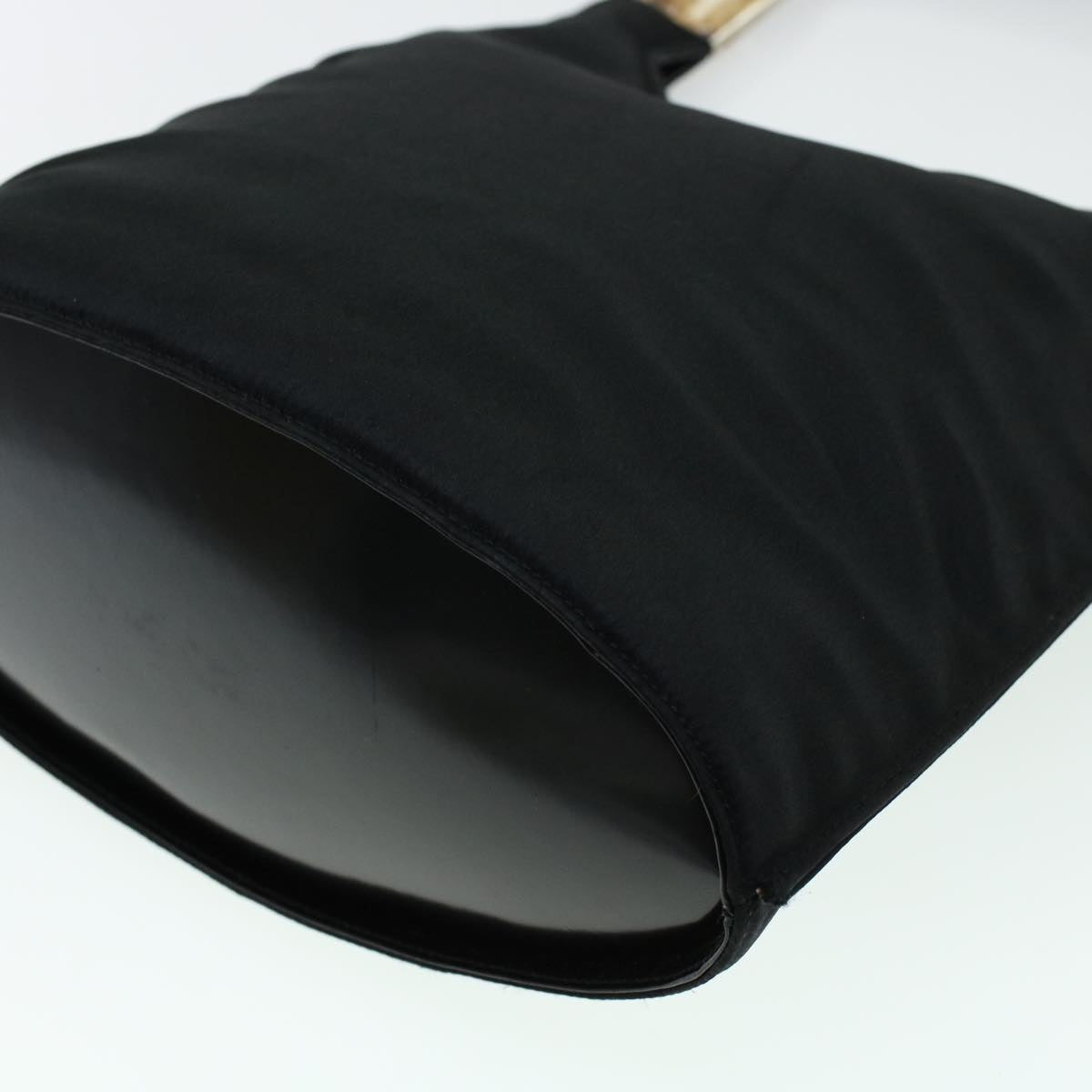 GUCCI Shoulder Bag Canvas Black bs5045