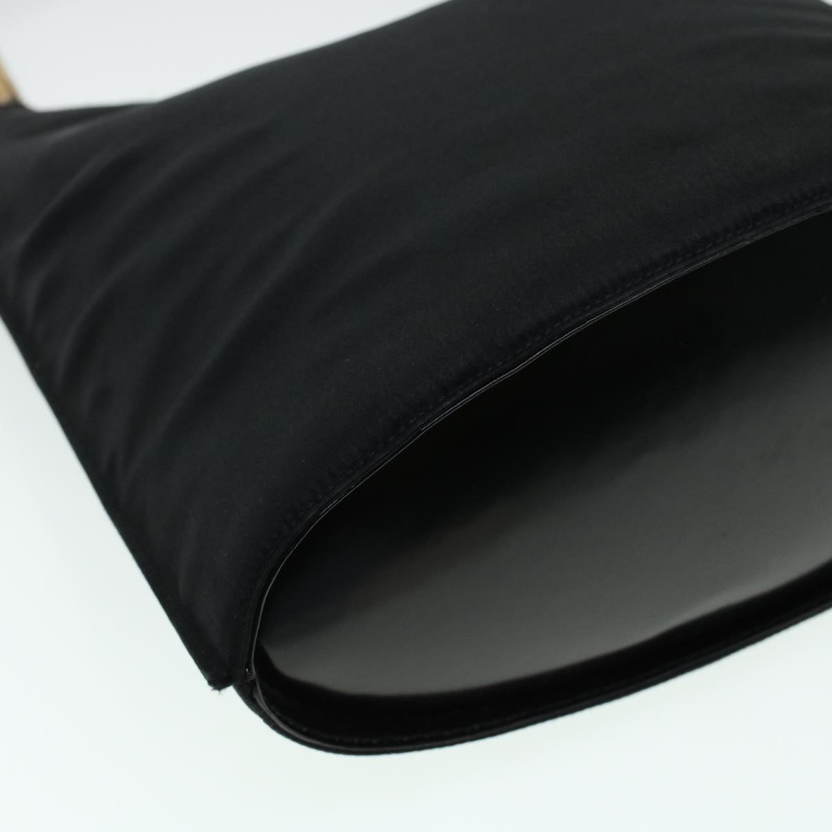 GUCCI Shoulder Bag Canvas Black bs5045