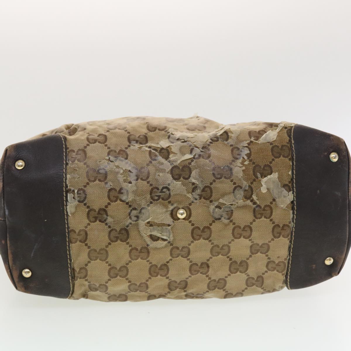 GUCCI GG Crystal GG Canvas Shoulder Bag 2Set Brown bs5221