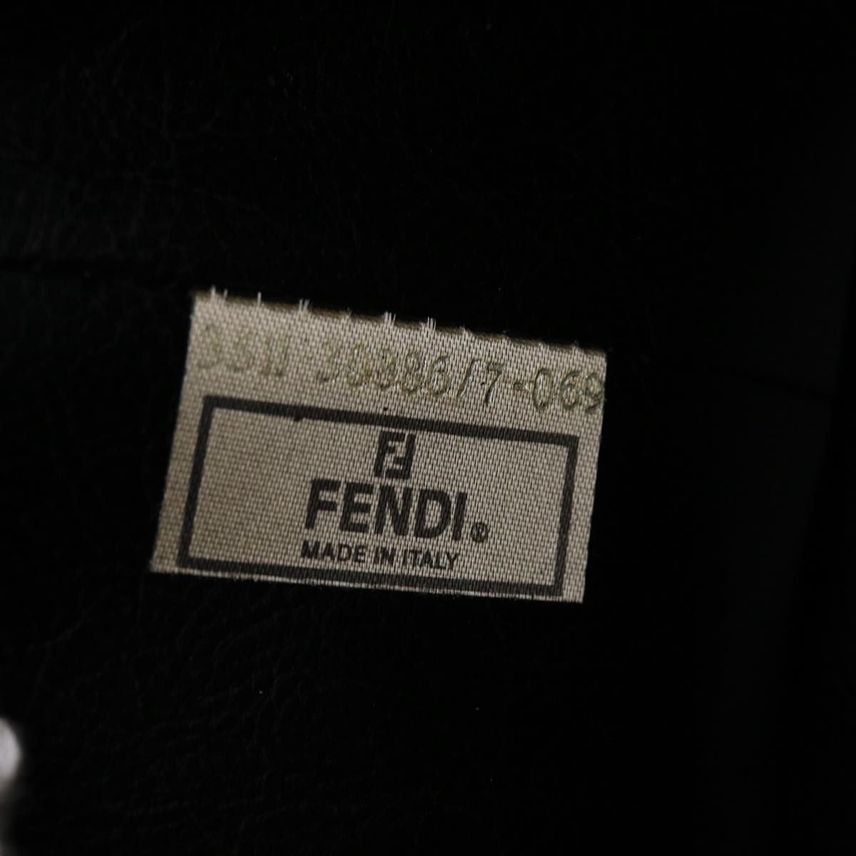 FENDI Pecan Canvas Vanity Cosmetic Pouch Brown bs5320