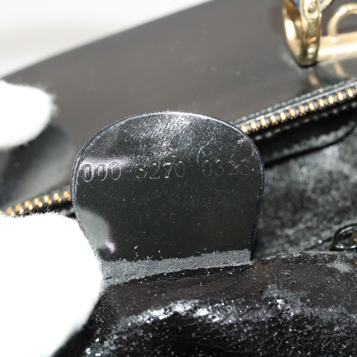 GUCCI Hand Bag Patent leather Black 000-3270-032 bs5406