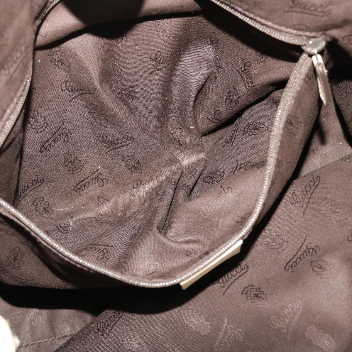 GUCCI Guccissima Hand Bag Leather White 211944 bs5554