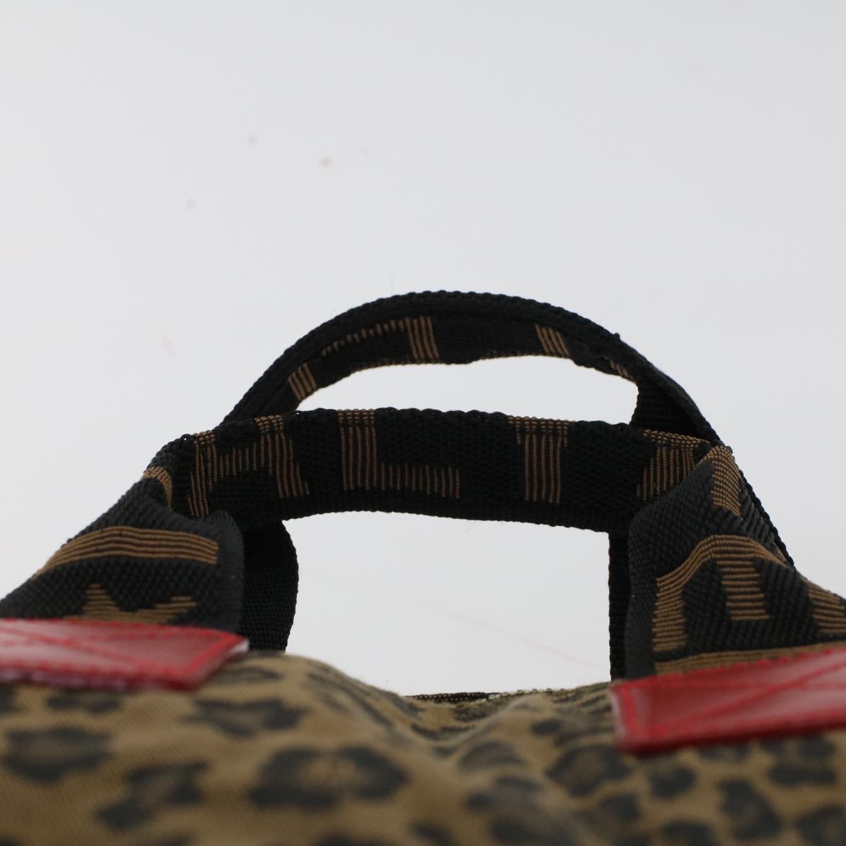 FENDI Hand Bag Canvas 2way Shoulder Bag Brown bs5628