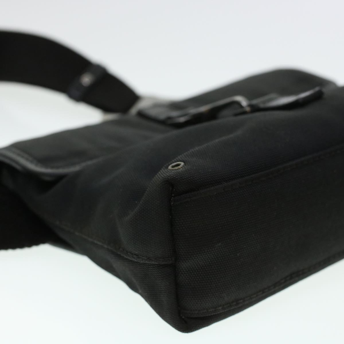 GUCCI Waist Bag Canvas Black 92543 bs5795
