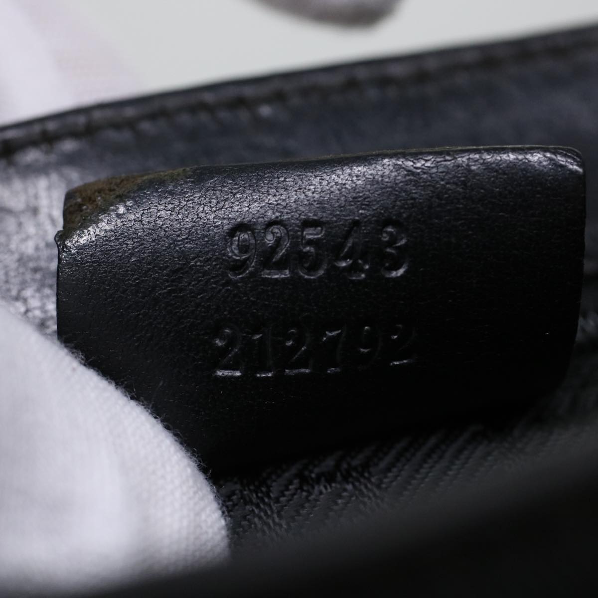 GUCCI Waist Bag Canvas Black 92543 bs5795