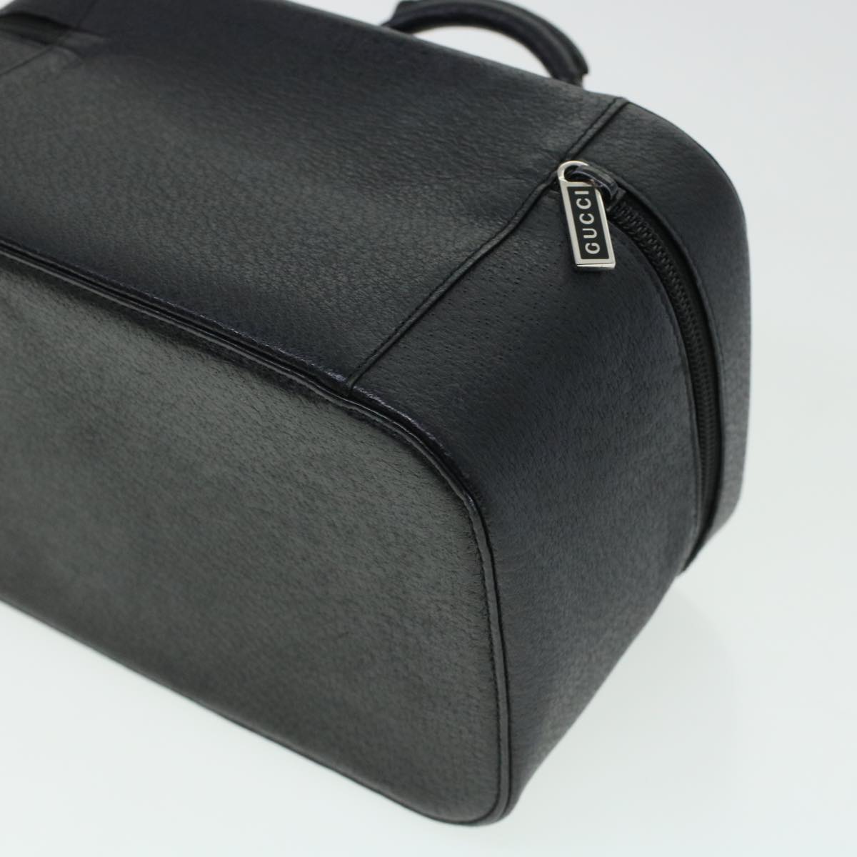 GUCCI Vanity Cosmetic Pouch Leather Black 039.1705.0710 bs5804