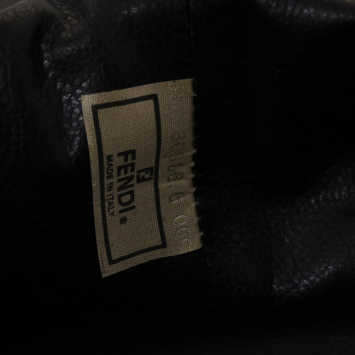 FENDI Pecan Canvas Pouch Shoulder Bag 3Set Black Brown bs5807