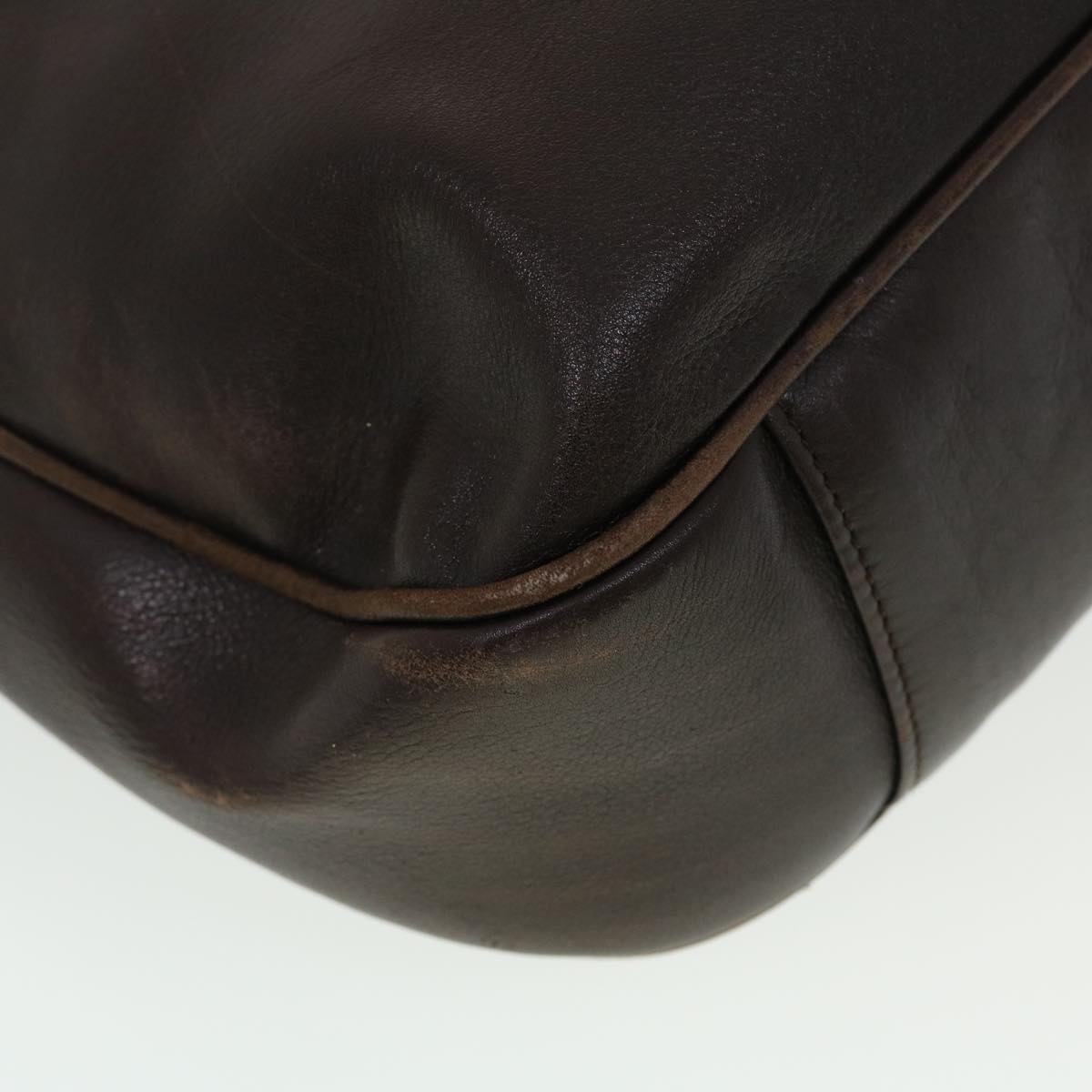 GUCCI Bamboo Hand Bag Leather 2way Black 001.2852.1577.0 bs5868