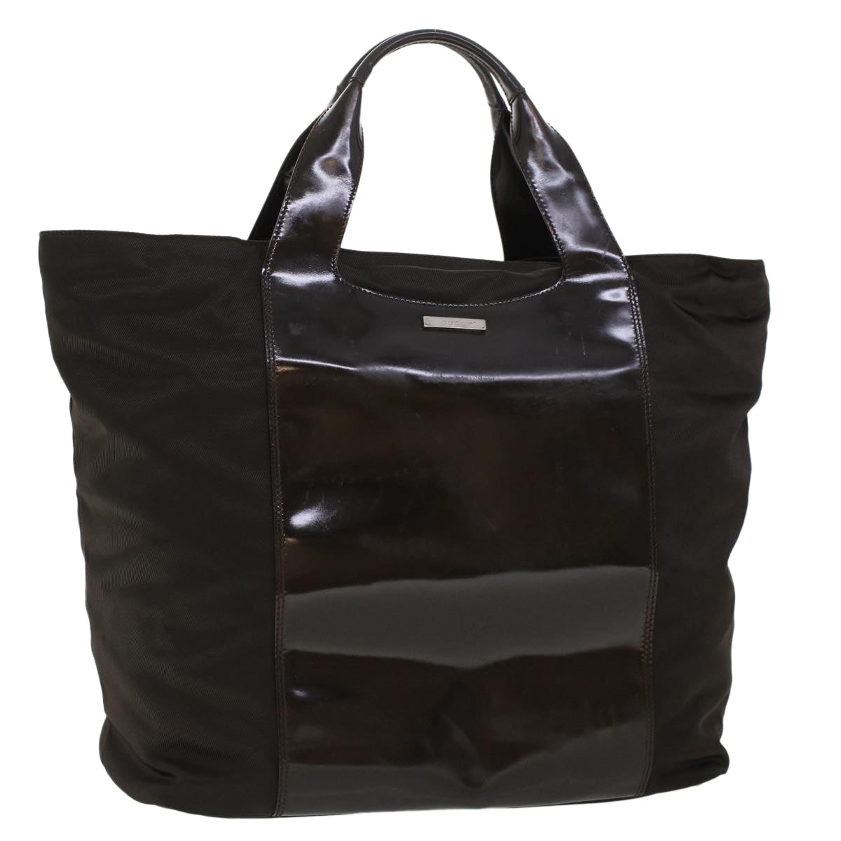 GUCCI Tote Bag Nylon Brown bs5916