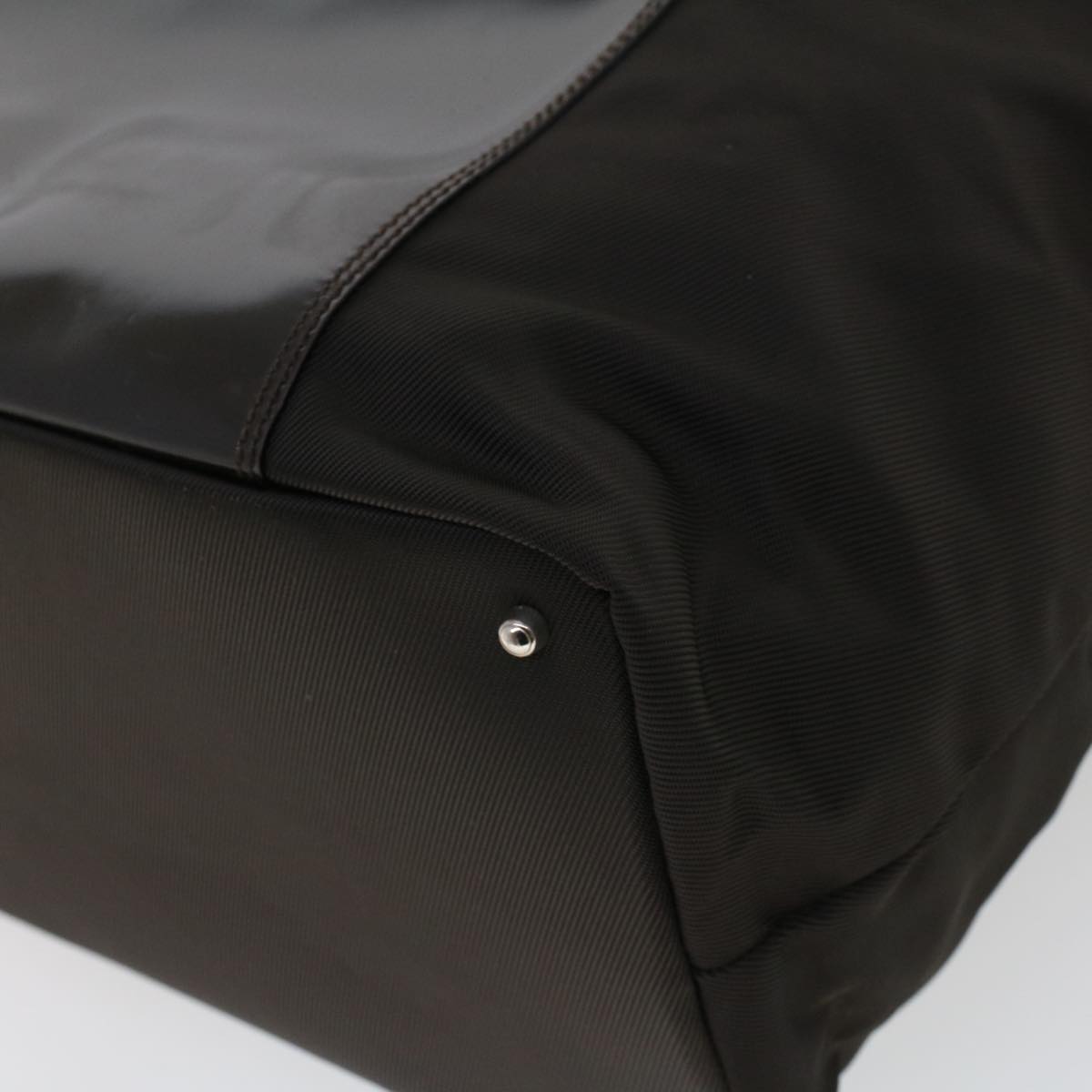 GUCCI Tote Bag Nylon Brown bs5916