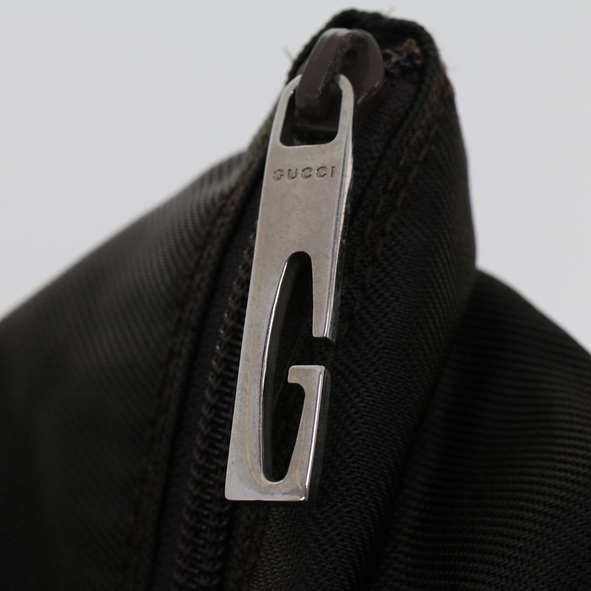 GUCCI Tote Bag Nylon Brown bs5916