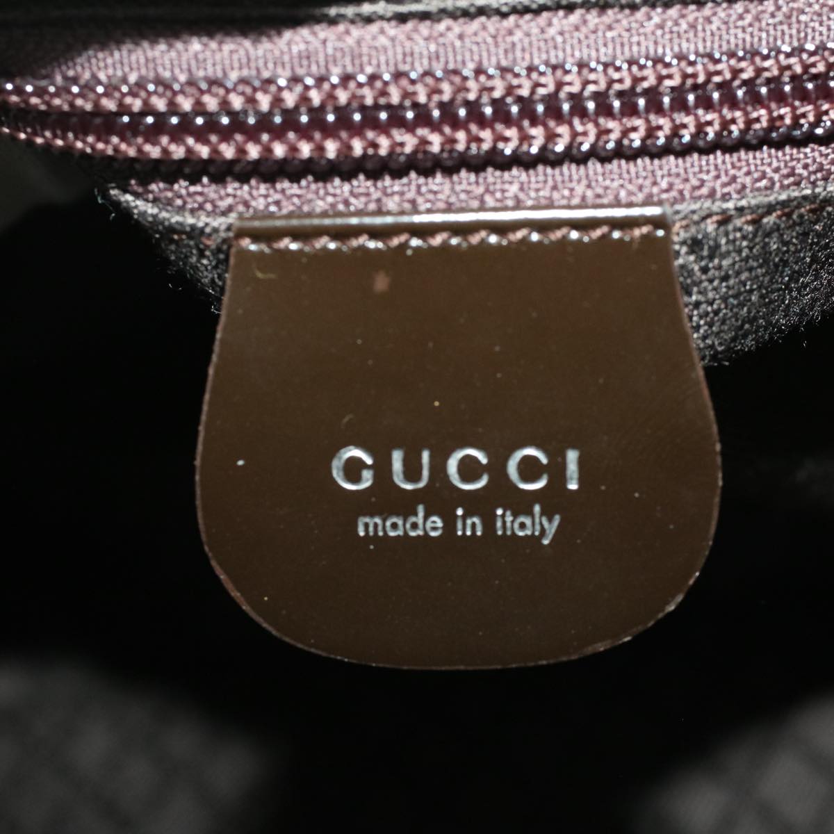 GUCCI Tote Bag Nylon Brown bs5916