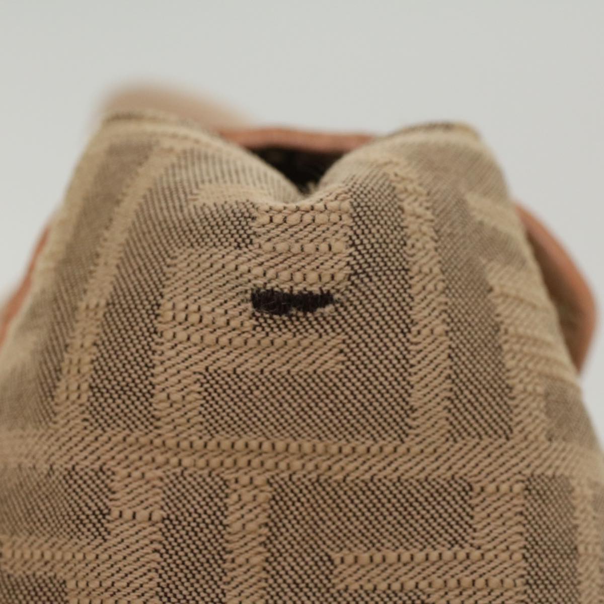 FENDI Zucca Canvas Linda Hand Bag Beige Pink bs6036