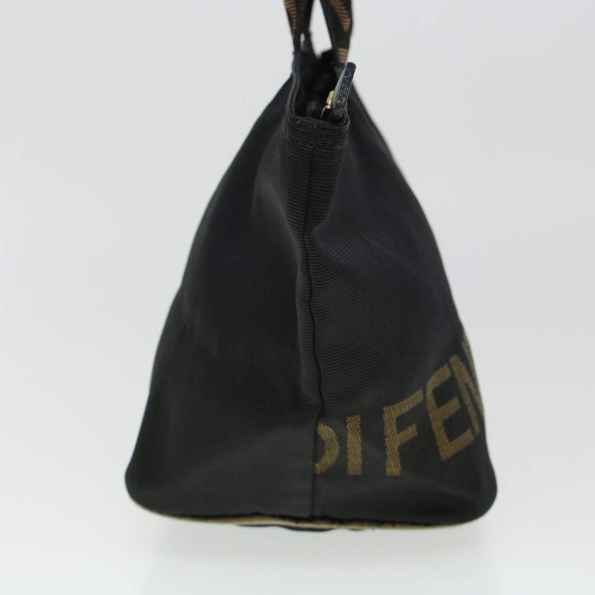 FENDI Zucca Canvas Hand Bag Black Brown bs6057