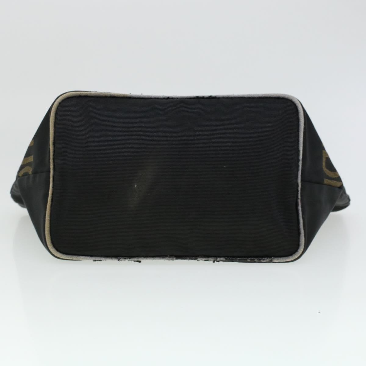 FENDI Zucca Canvas Hand Bag Black Brown bs6057