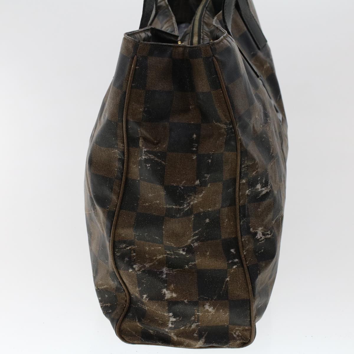 FENDI Pecan Canvas Hand Bag Shoulder Bag Nylon 4Set Brown Black bs6444