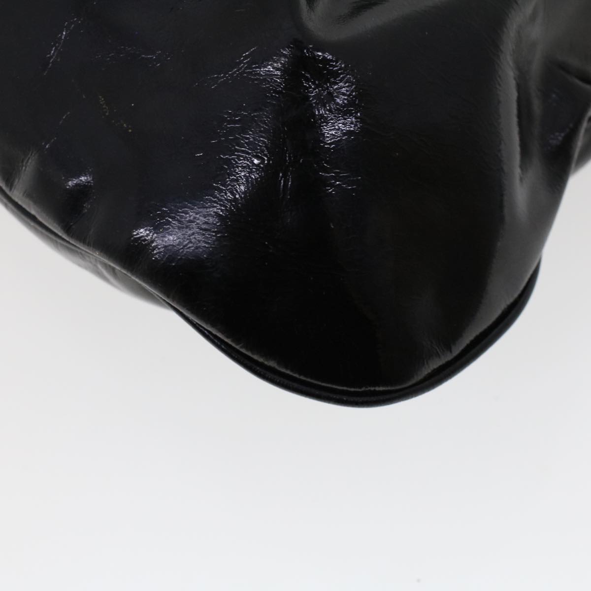 FENDI Hand Bag Patent leather Black bs6771