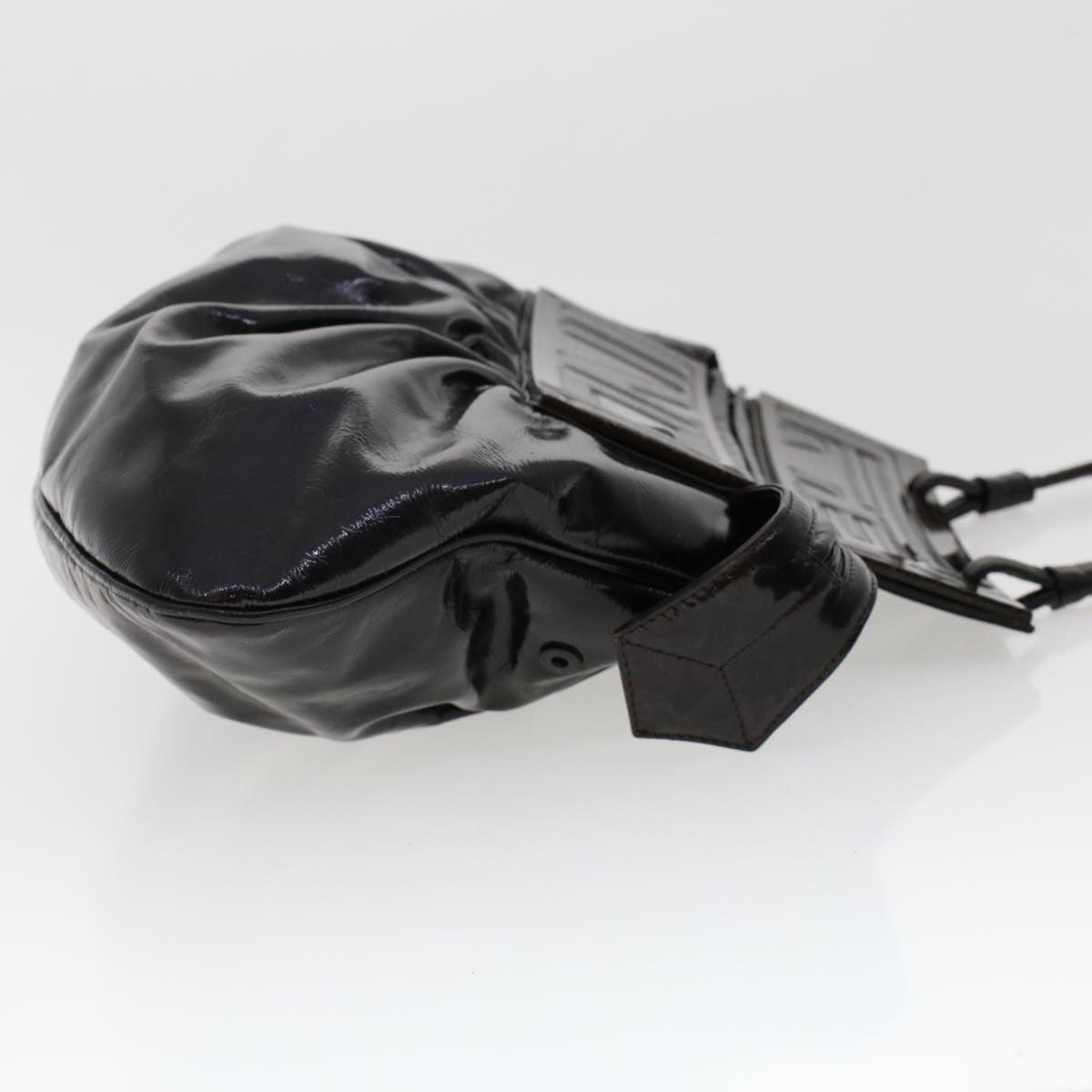 FENDI Hand Bag Patent leather Black bs6771