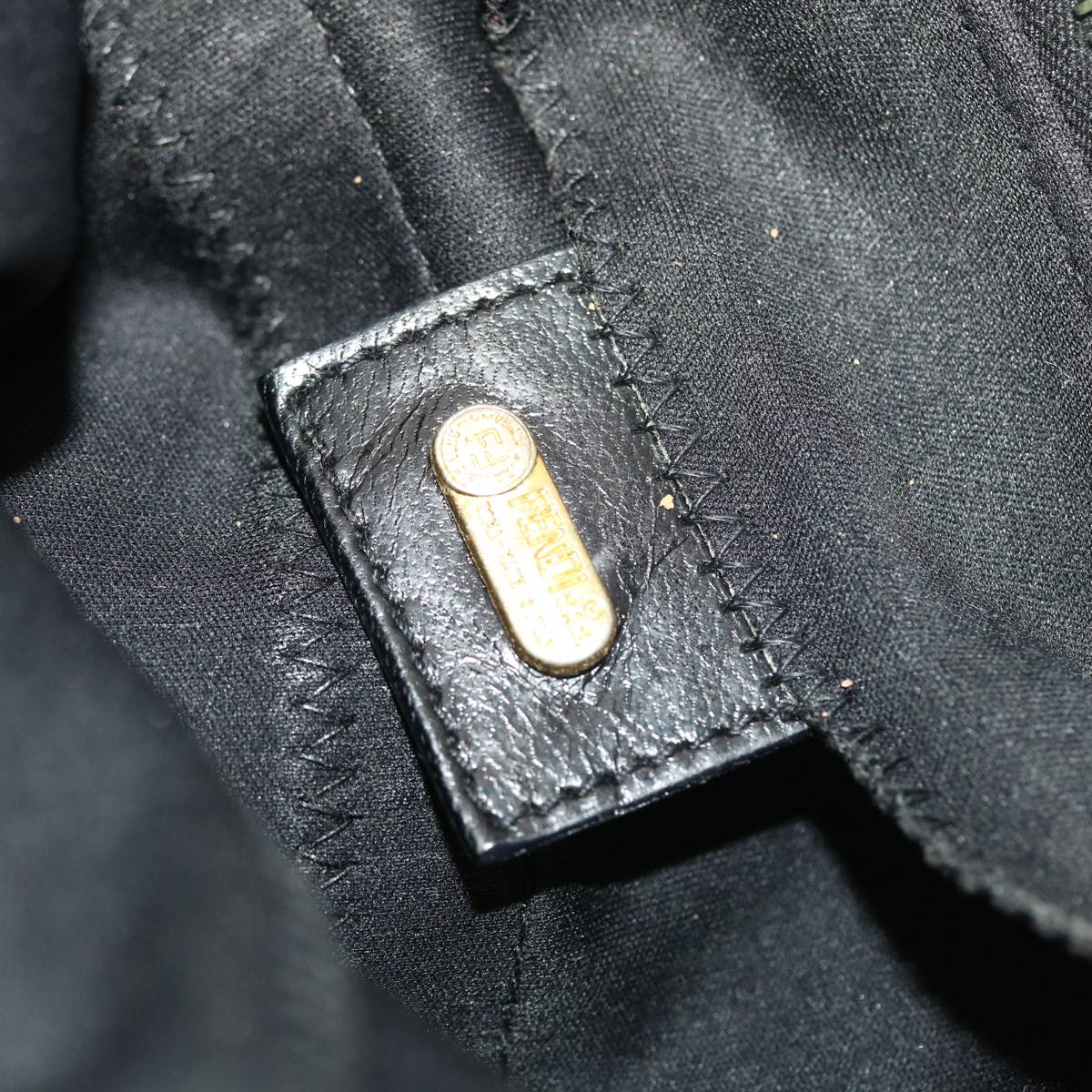 FENDI Mamma Baguette Shoulder Bag Nylon Black bs6935