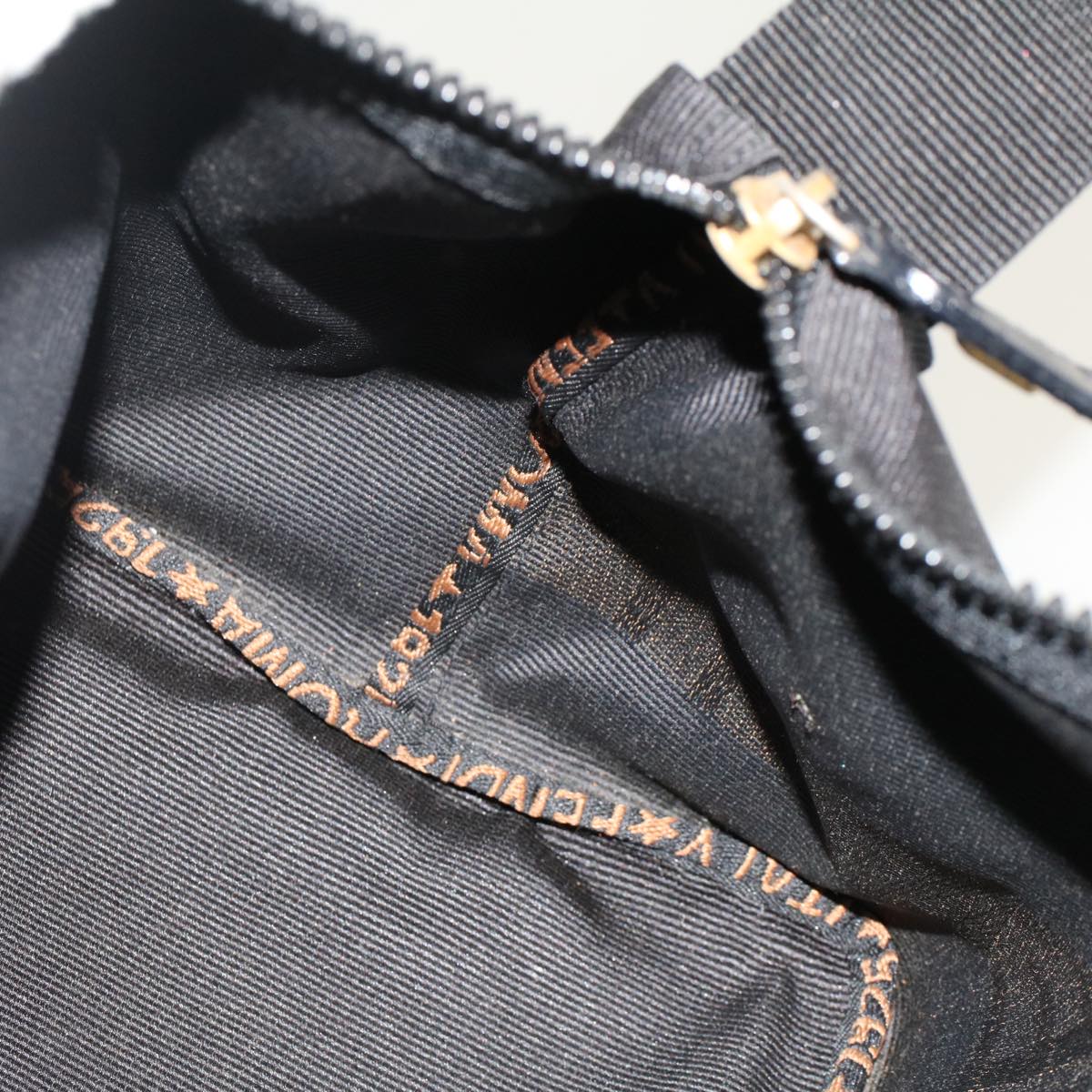 FENDI Hand Bag Nylon 2Set Black bs6967