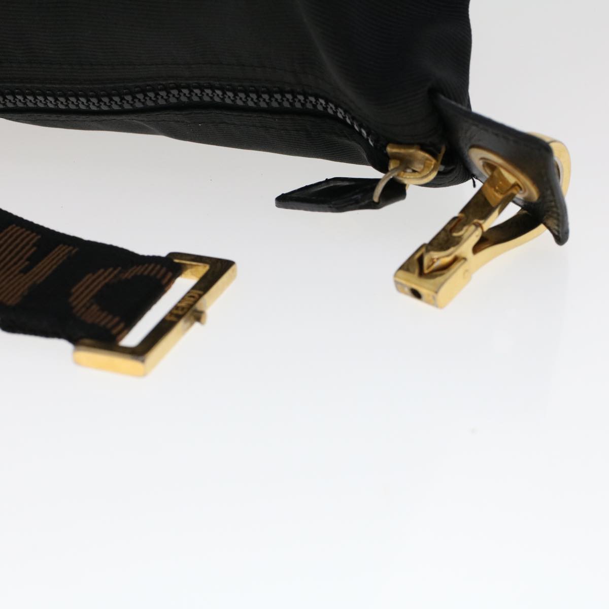 FENDI Hand Bag Nylon 2Set Black bs6967