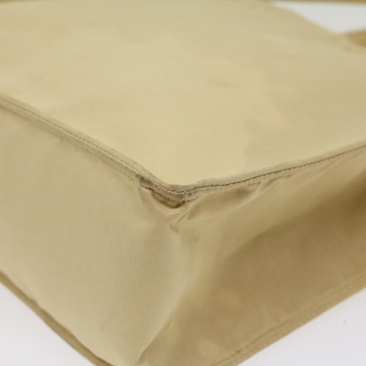 CHANEL Shoulder Bag Nylon Beige CC bs7114