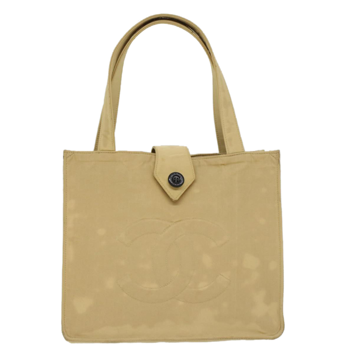 CHANEL Shoulder Bag Nylon Beige CC bs7114