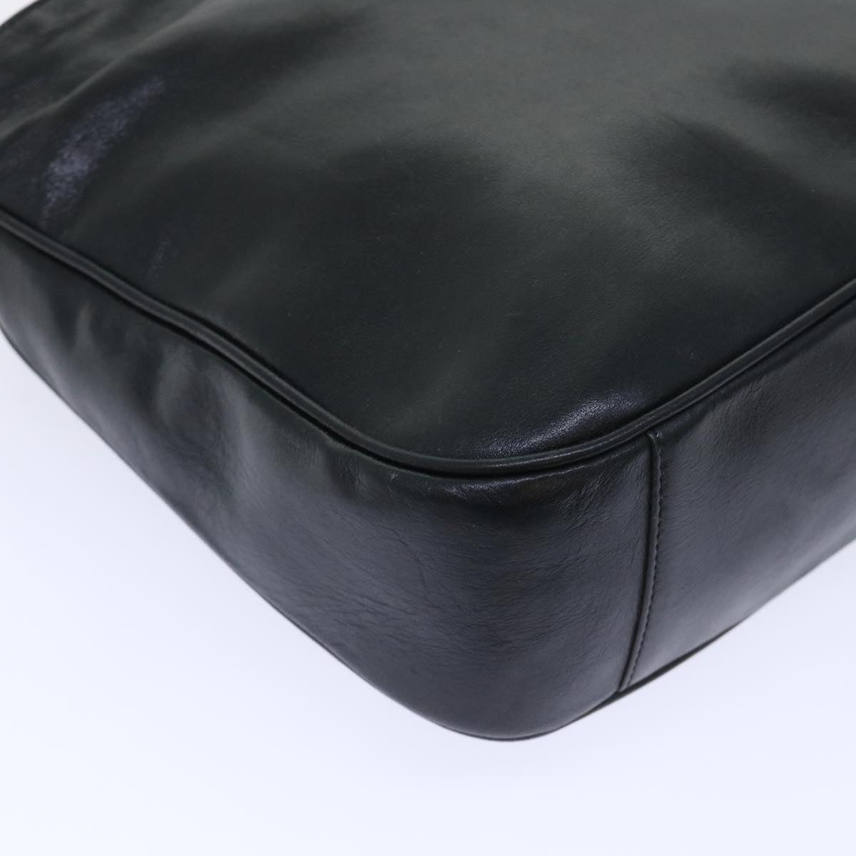 GUCCI Shoulder Bag Leather Black bs7234