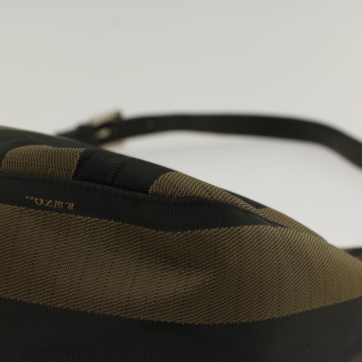 FENDI Pecan Canvas Shoulder Bag Nylon Brown bs7311