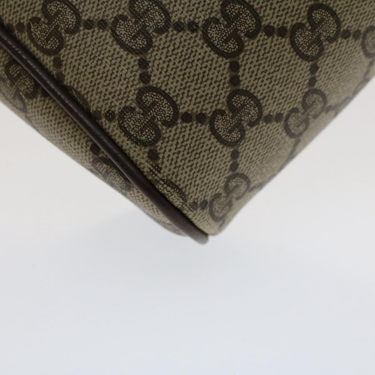 GUCCI GG Canvas Web Sherry Line Clutch Bag Beige Red 156.01.012 bs7348