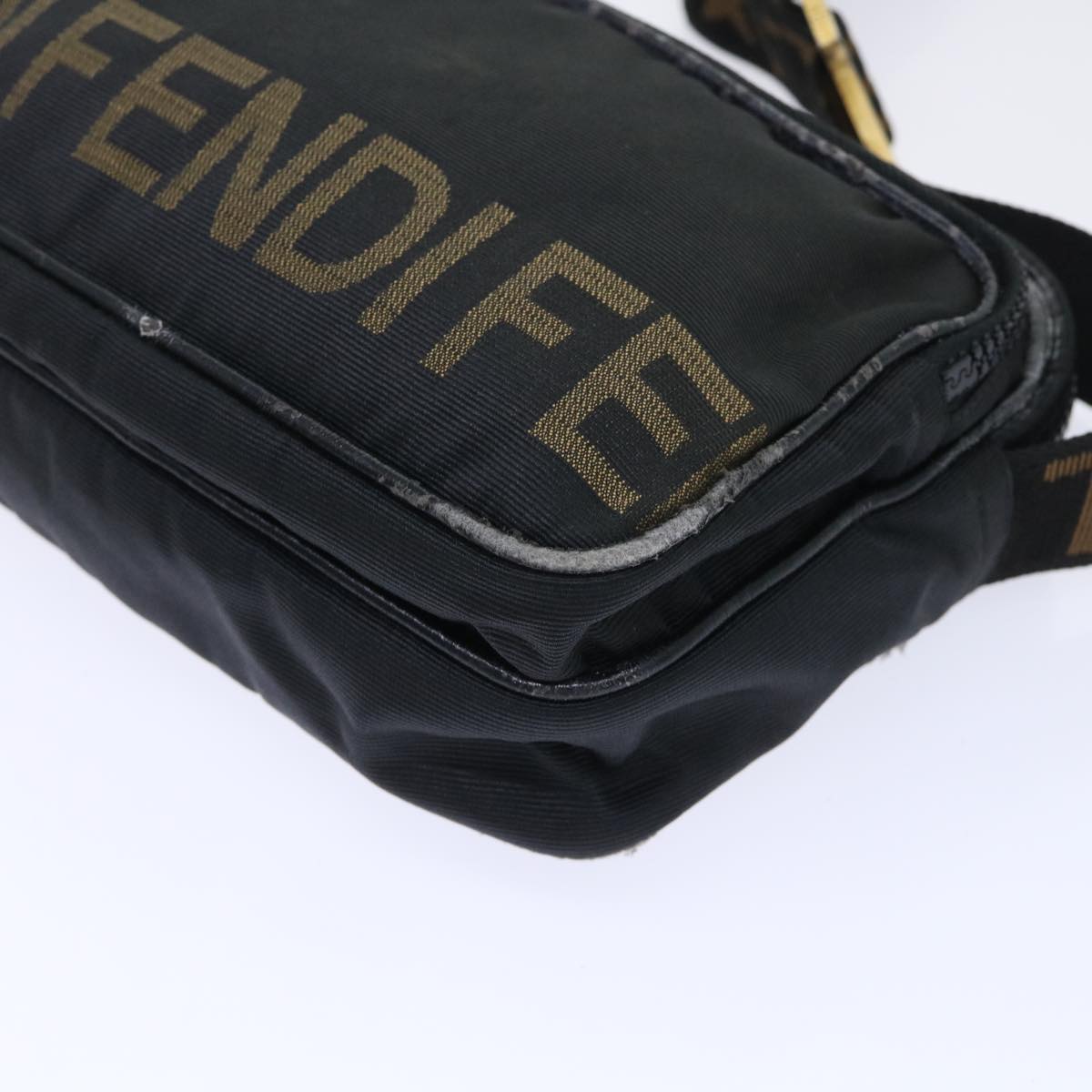 FENDI Shoulder Bag Nylon Black bs7384