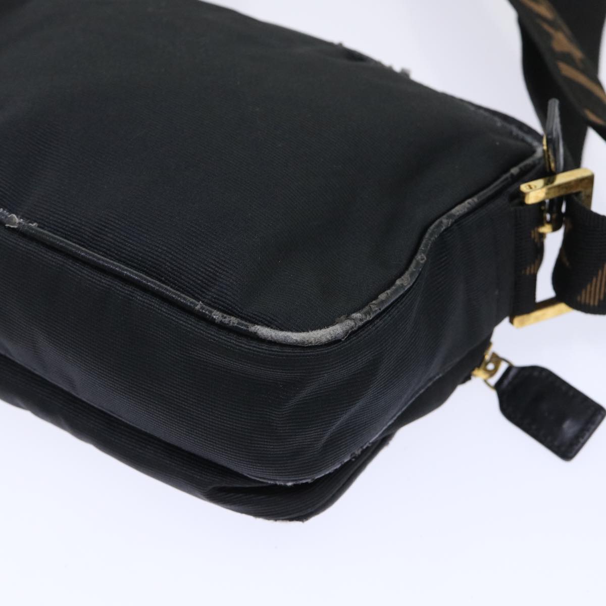 FENDI Shoulder Bag Nylon Black bs7384