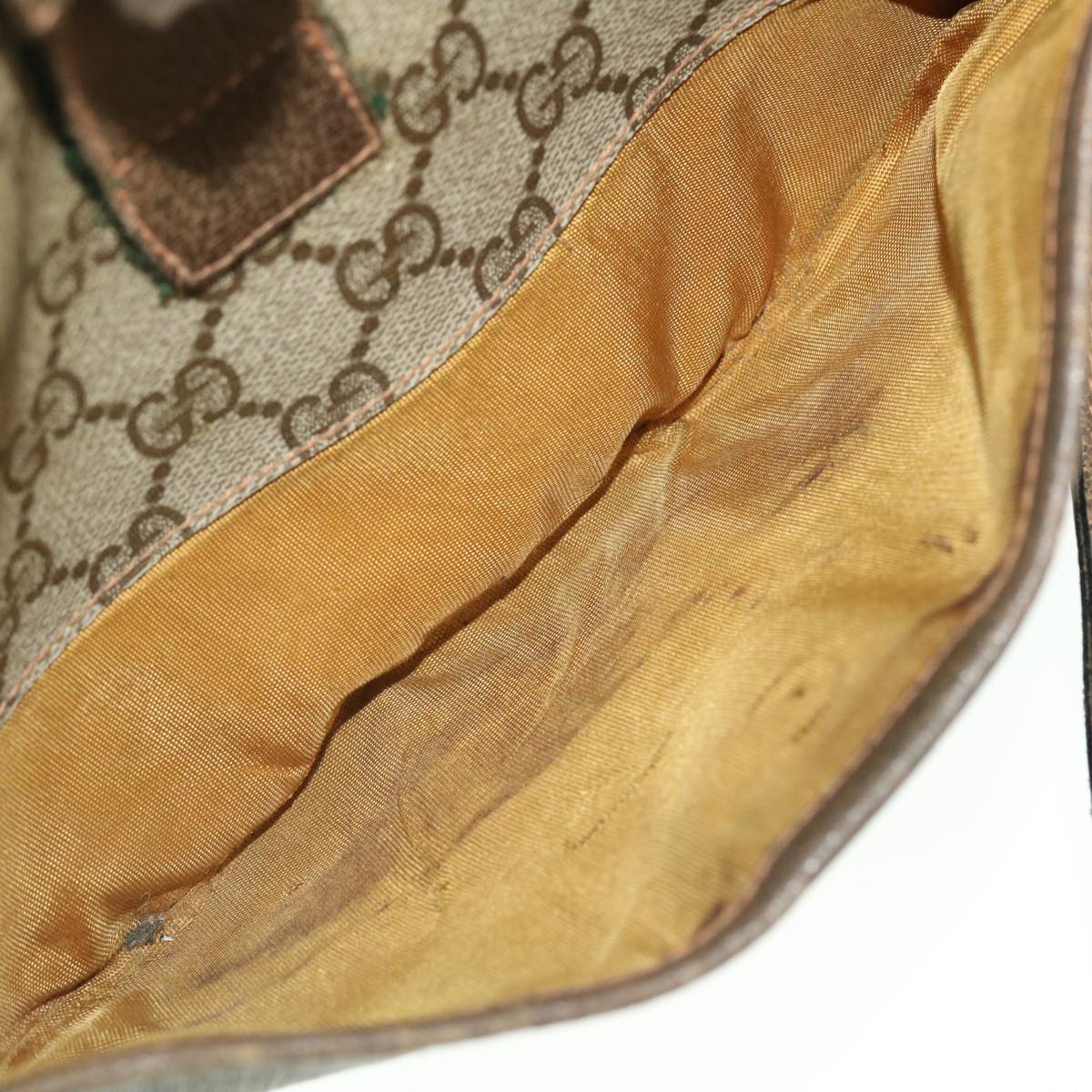 GUCCI GG Canvas Web Sherry Line Shoulder Bag Beige Red 89.02.032 bs7395