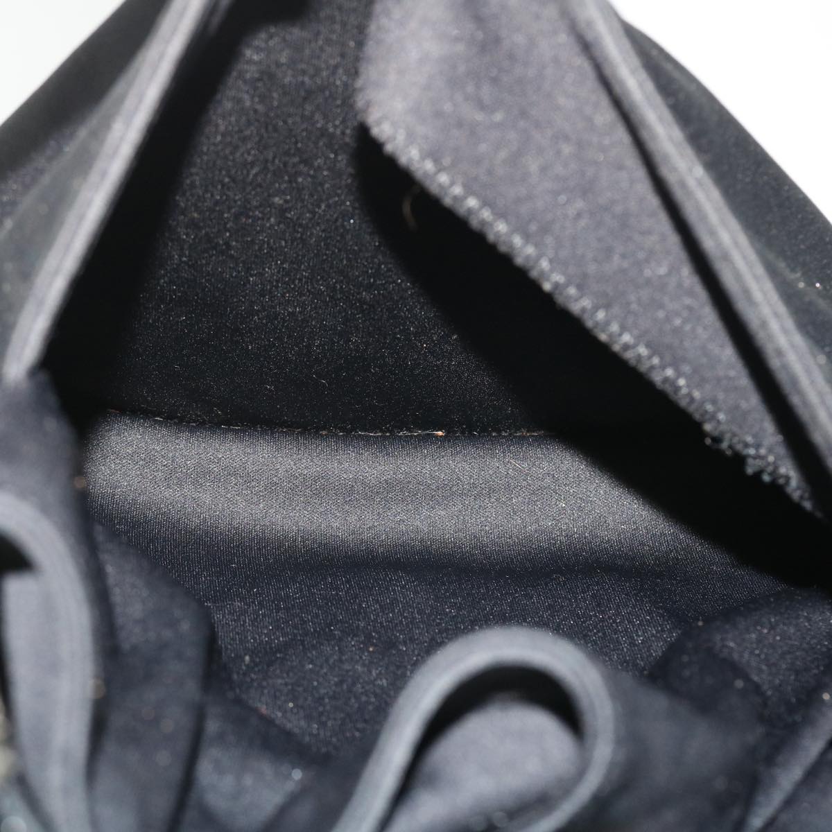 FENDI Mamma Baguette Shoulder Bag Nylon Black bs7517