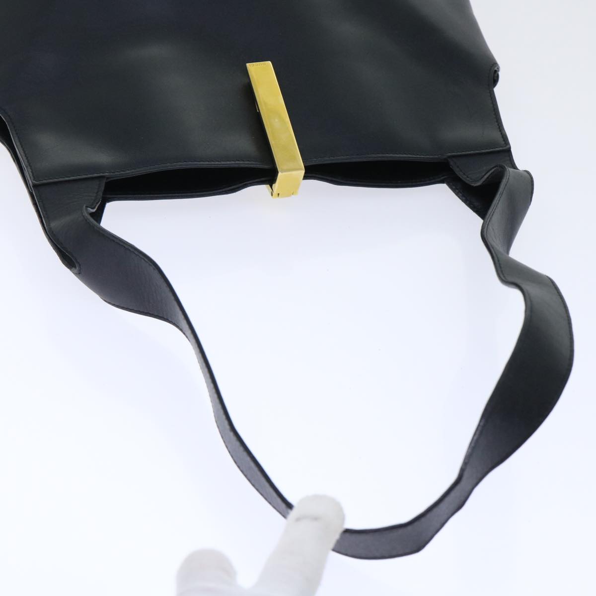 GUCCI Jackie Shoulder Bag Leather Nylon 2Set Black bs7522