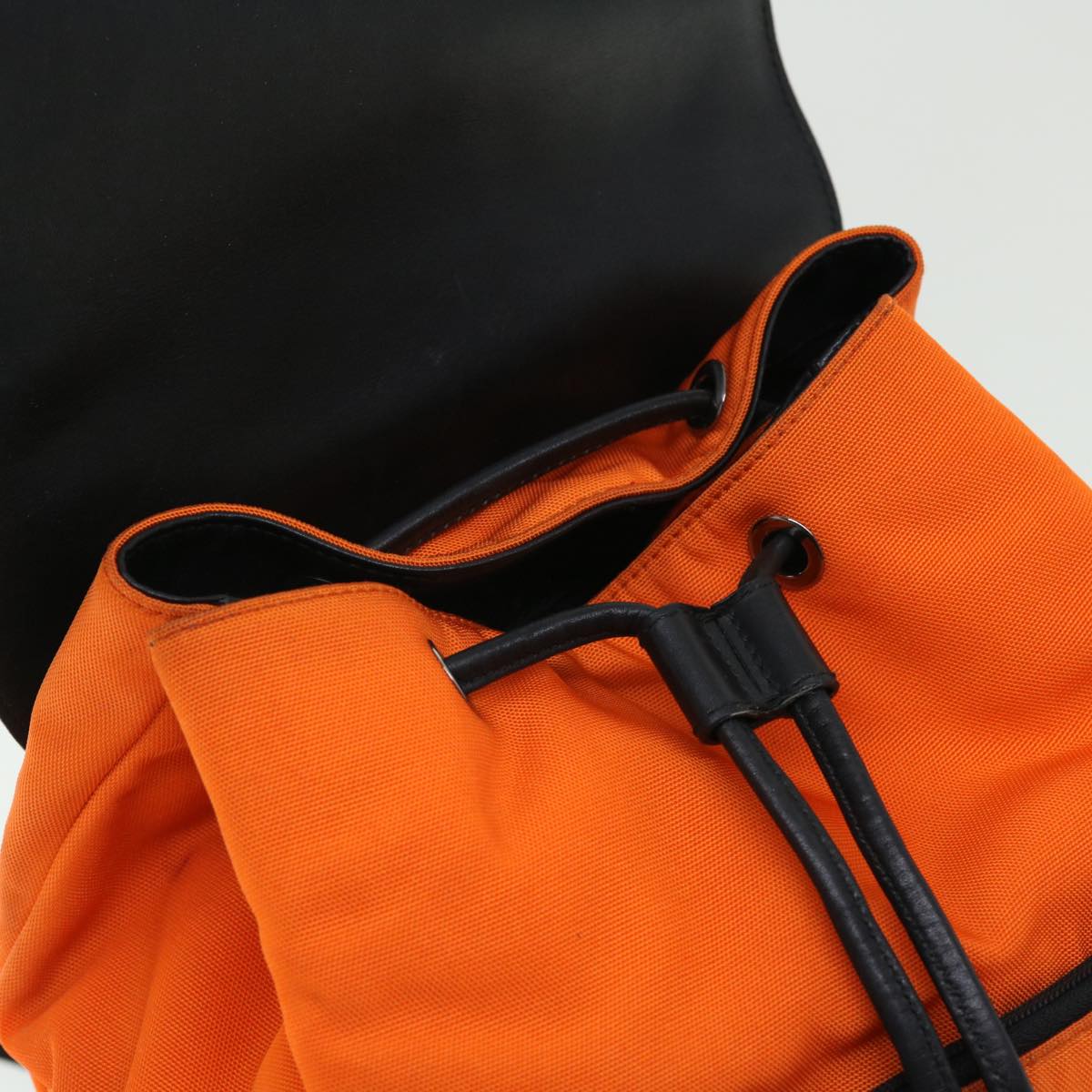 GUCCI Backpack Nylon Leather Orange 003•0233 bs7523