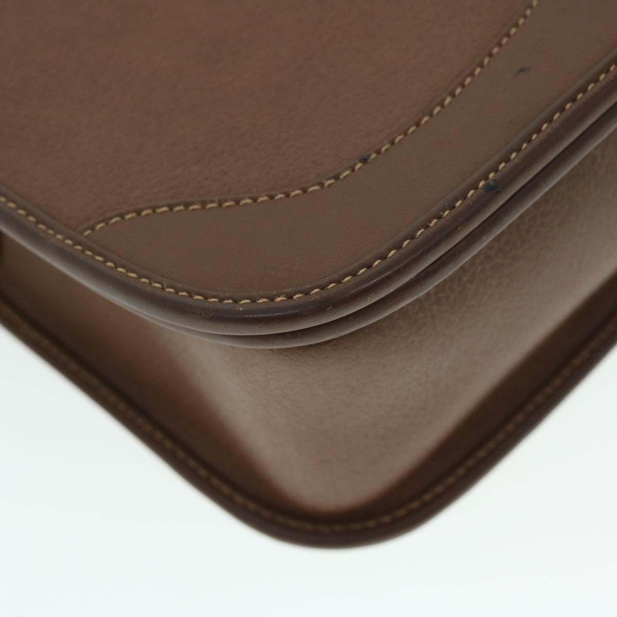 GUCCI Shoulder Bag Leather Brown bs7660