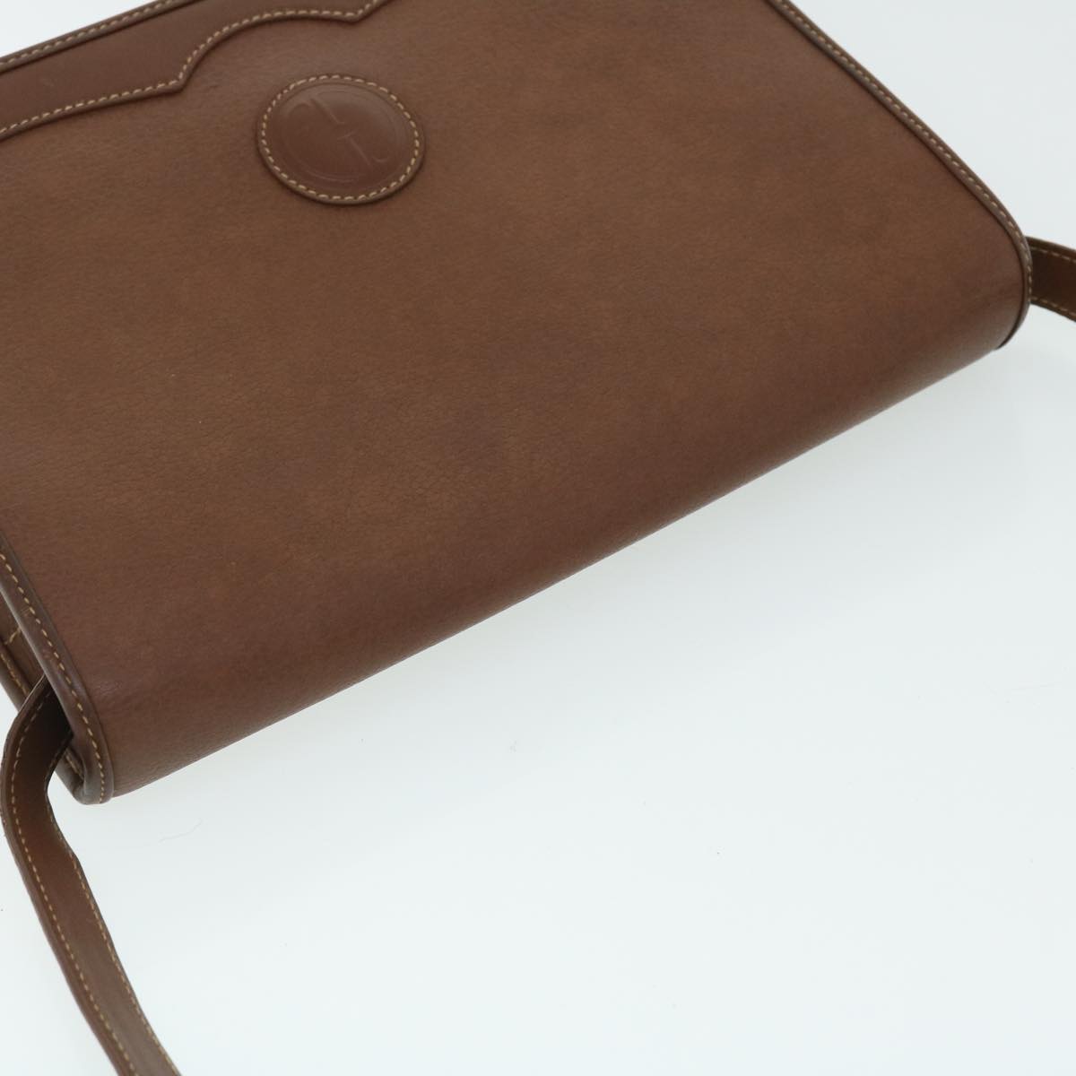 GUCCI Shoulder Bag Leather Brown bs7660