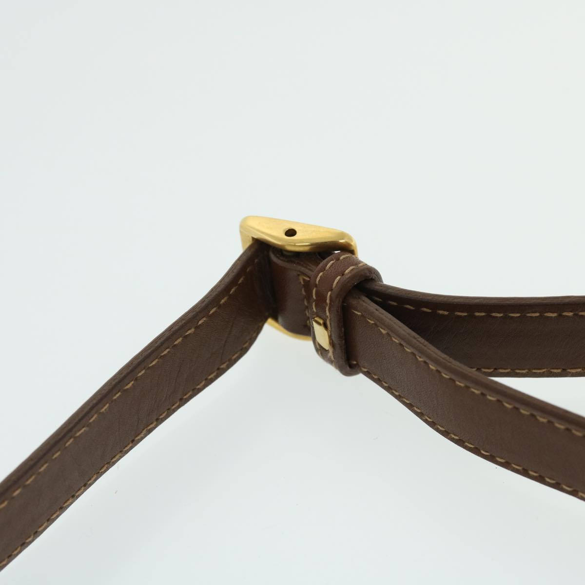 GUCCI Shoulder Bag Leather Brown bs7660