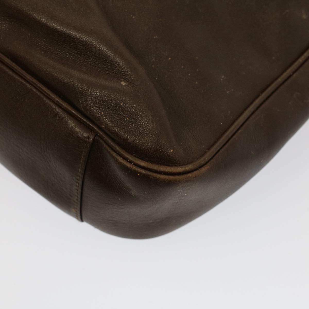GUCCI Bamboo Shoulder Bag Leather 2way Brown 001 0166 1638 bs7848