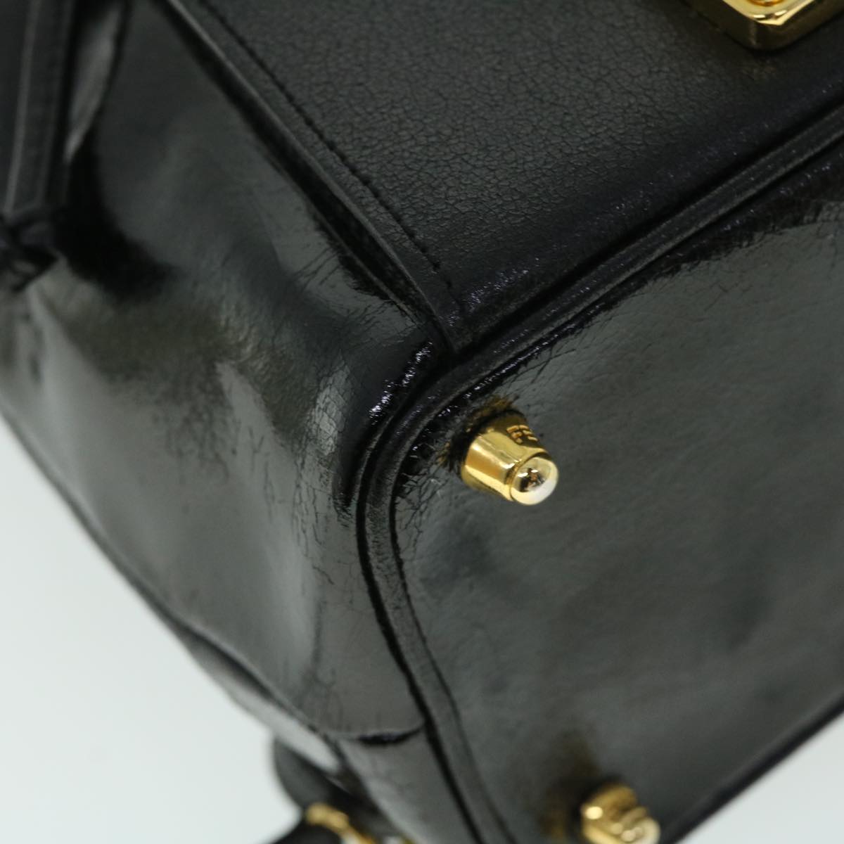 FENDI Backpack Leather Black bs7930