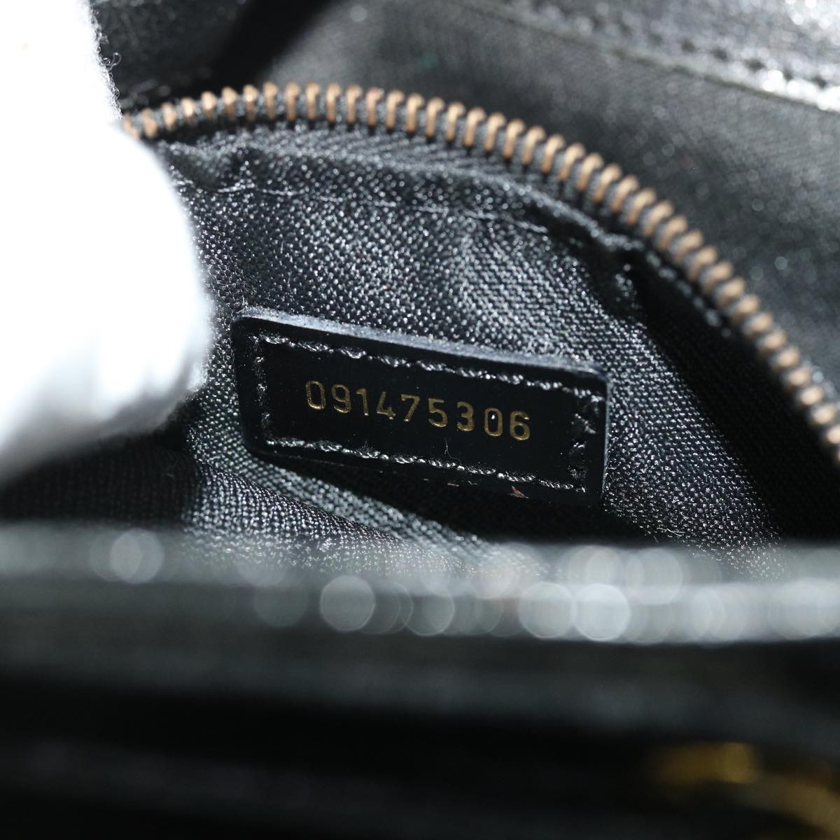 FENDI Backpack Leather Black bs7930