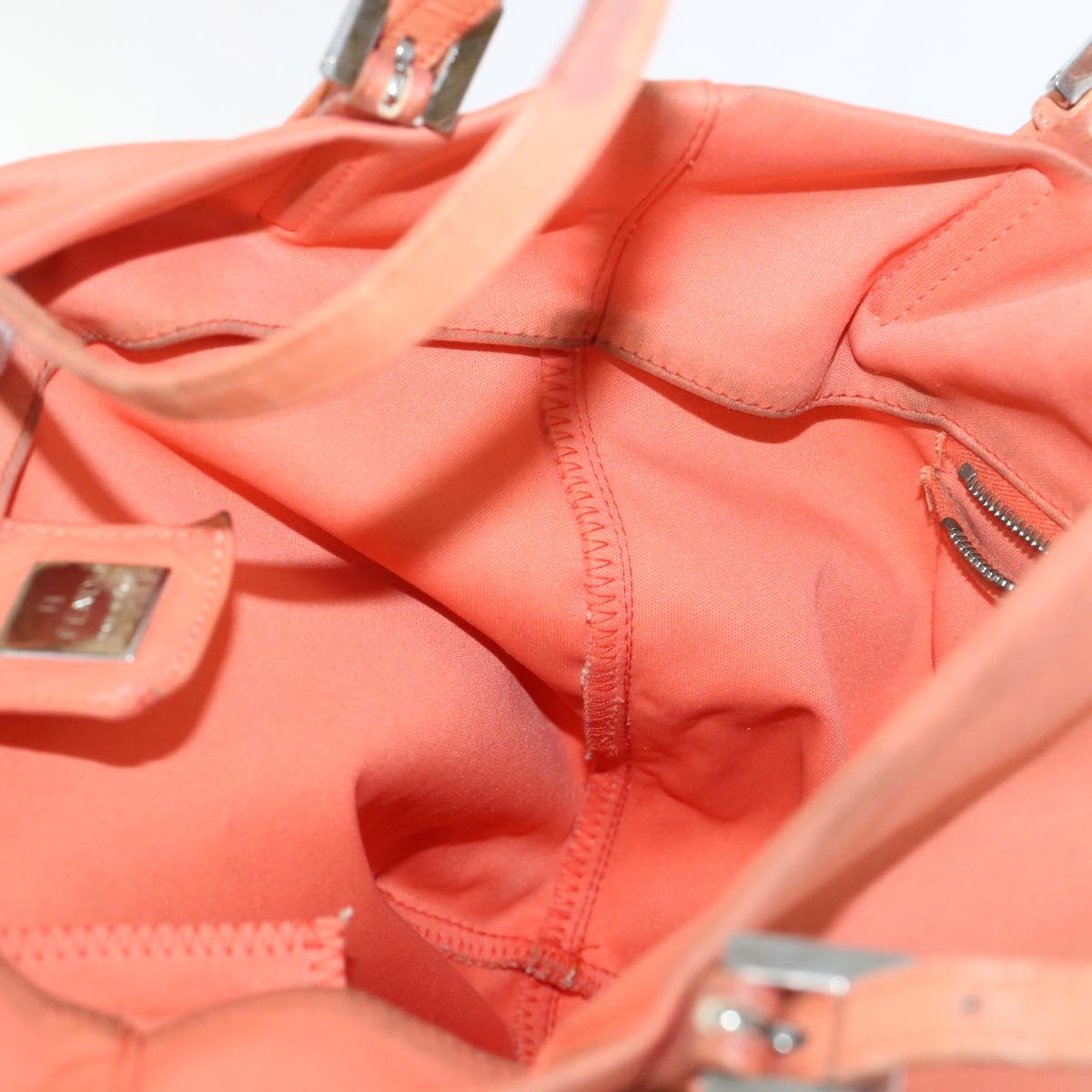 FENDI Shoulder Bag Nylon Orange bs8046