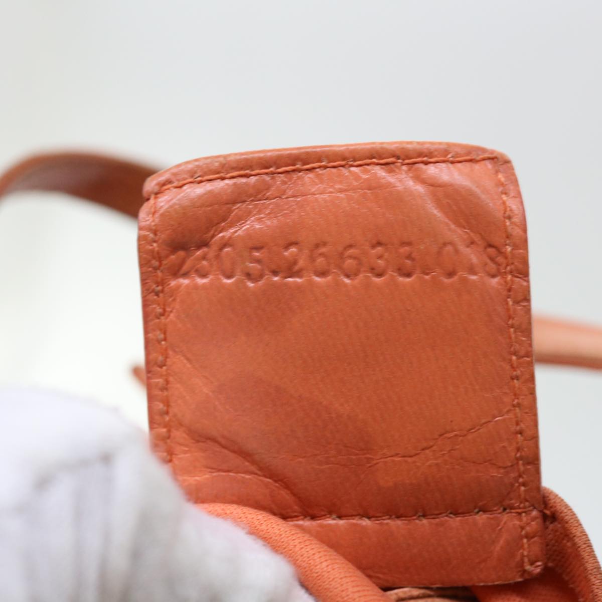 FENDI Shoulder Bag Nylon Orange bs8046