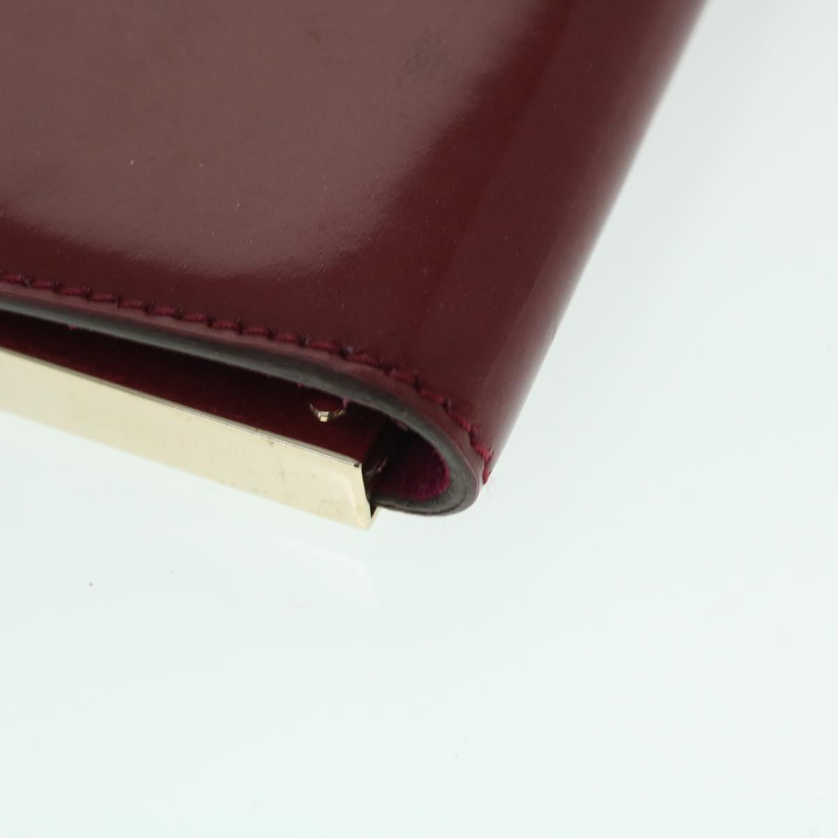 GUCCI Clutch Bag Patent leather Red bs8074