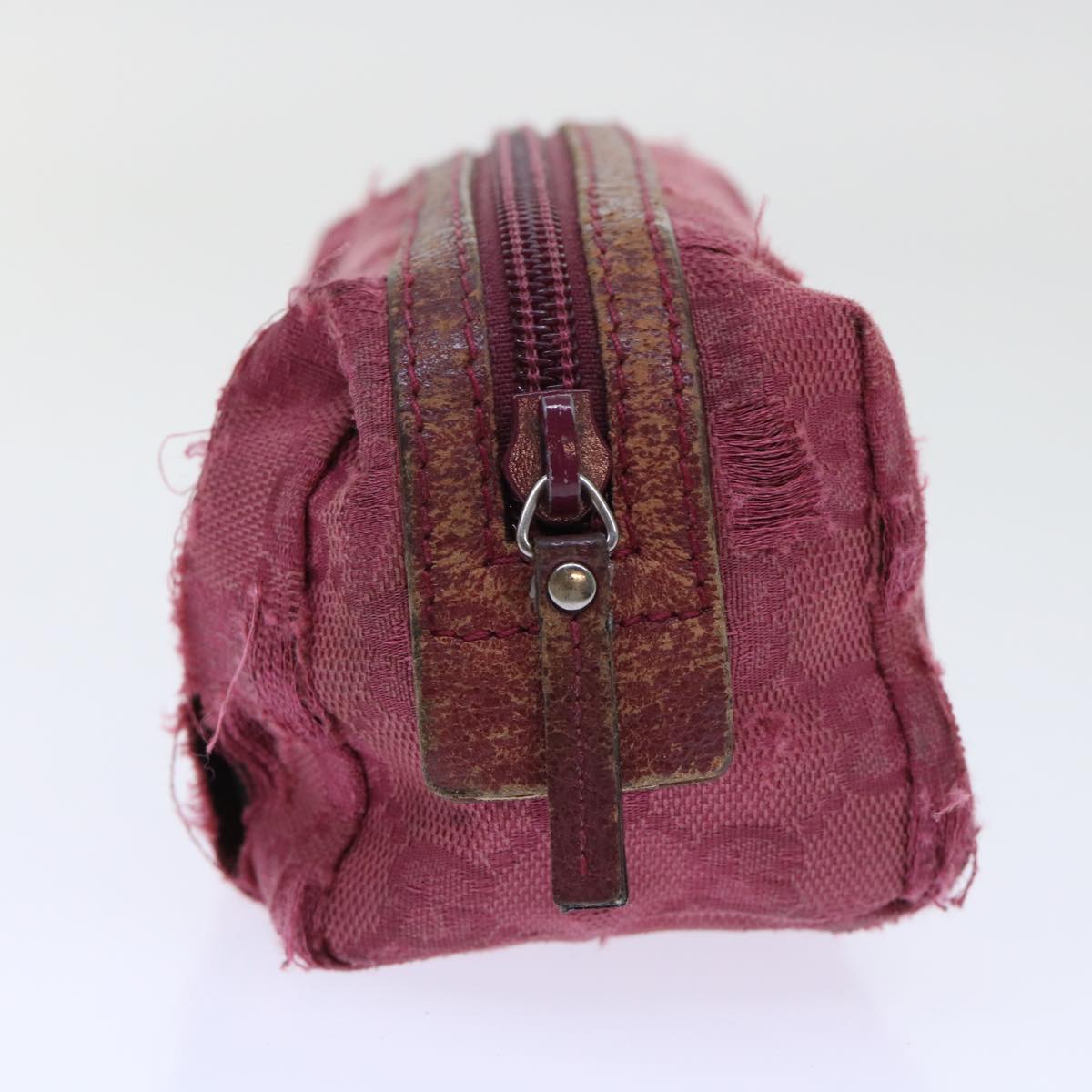 GUCCI GG Canvas Jackie Pouch Wallet Leather 4Set Beige Pink Brown bs8075