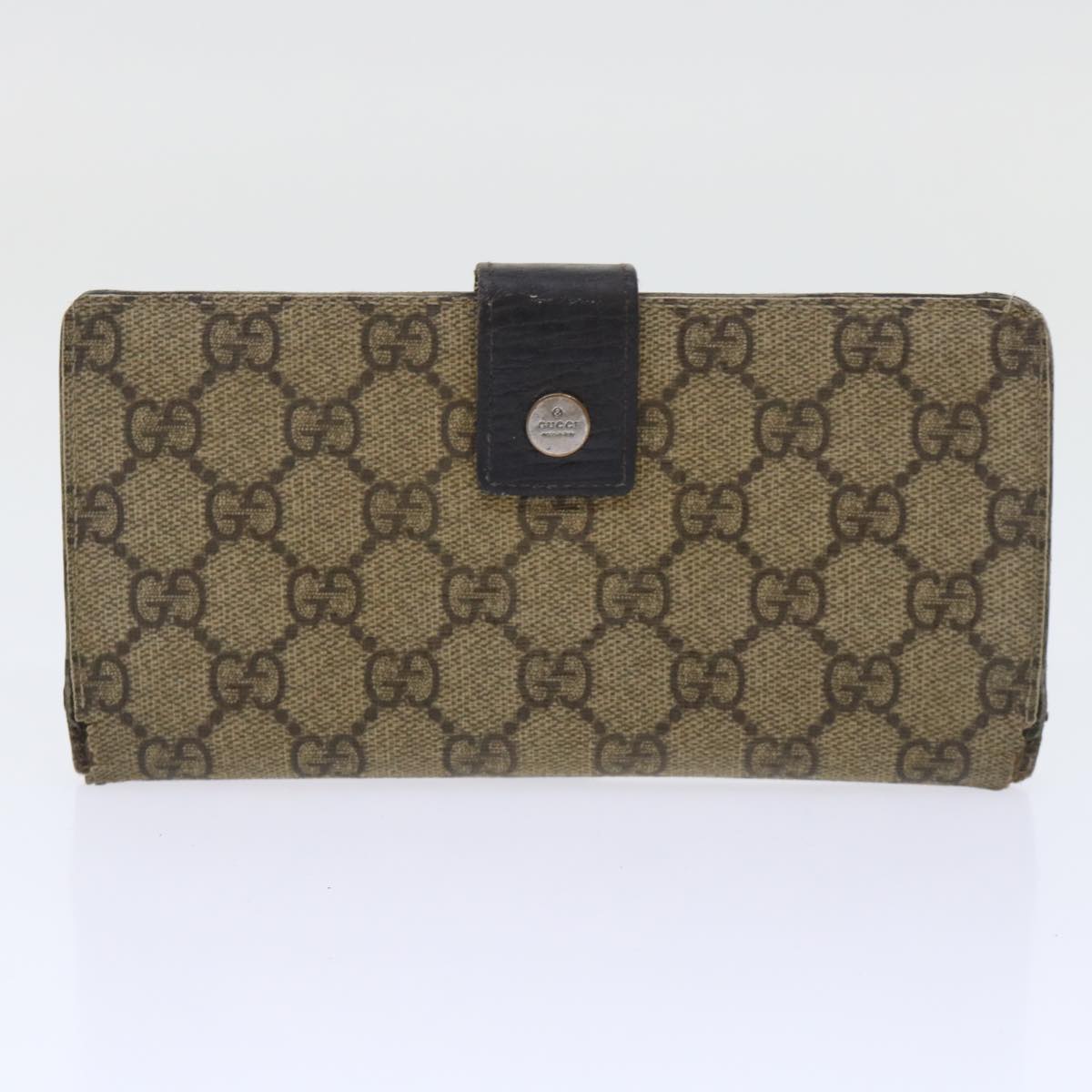 GUCCI GG Canvas Jackie Pouch Wallet Leather 4Set Beige Pink Brown bs8075