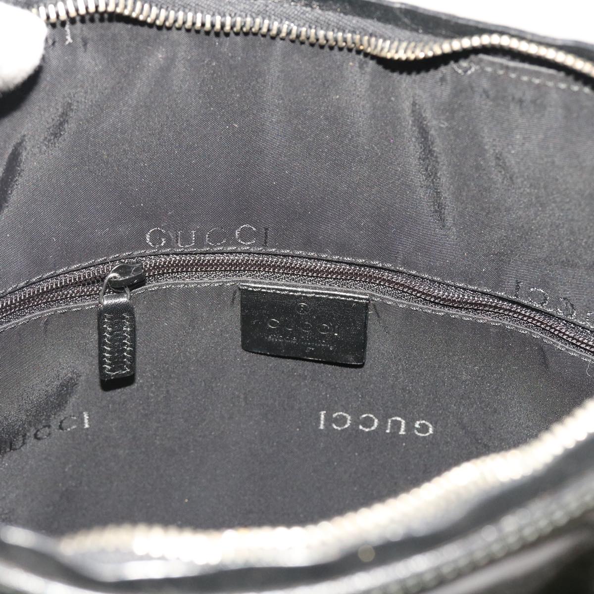 GUCCI Shoulder Bag Leather 2Set Black bs8084