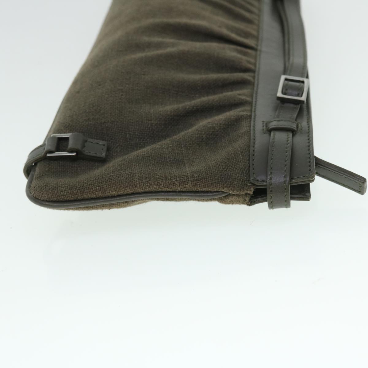 GUCCI Clutch Bag Canvas Gray bs8085