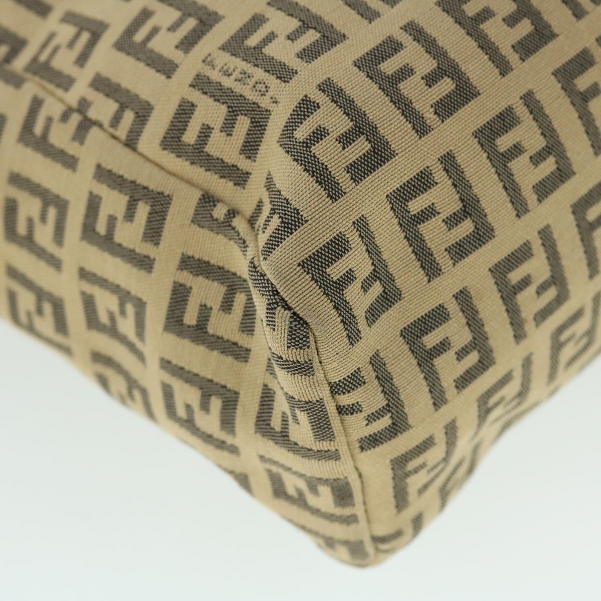 FENDI Zucchino Canvas Hand Bag Beige bs8088